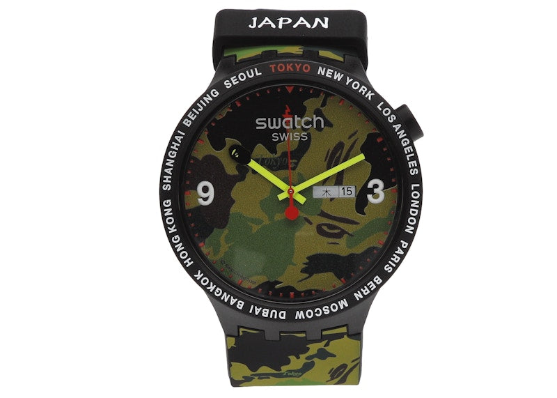 Swatch x Bape Big Bold Tokyo Edition S027Z705S