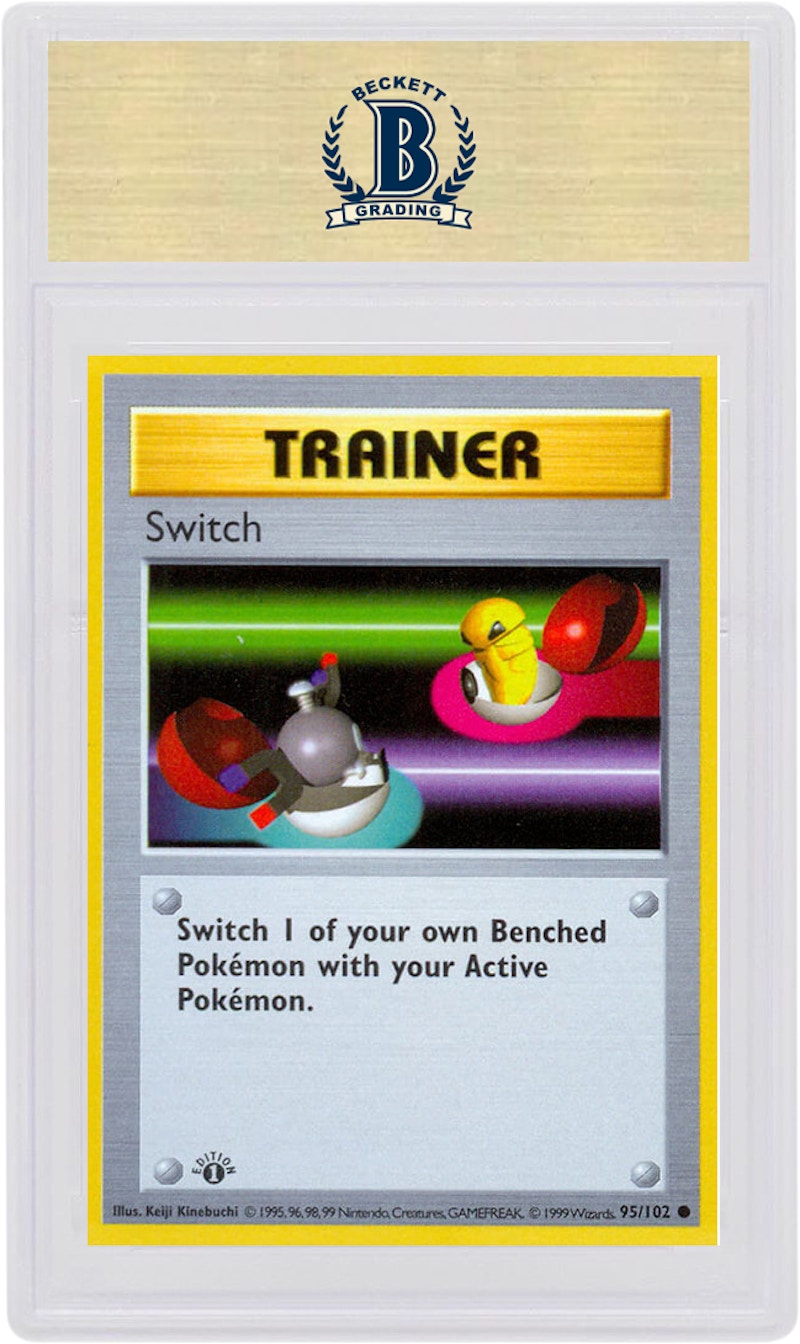 Switch 1999 Pokemon TCG Base Set 1st Edition #95/102 (PSA or BGS Graded)