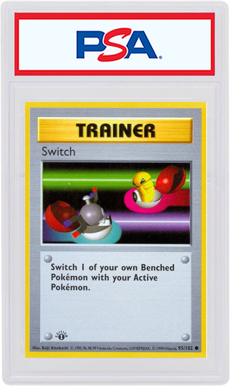 Switch 1999 Pokemon TCG Base Set 1st Edition #95/102 (PSA or BGS Graded)