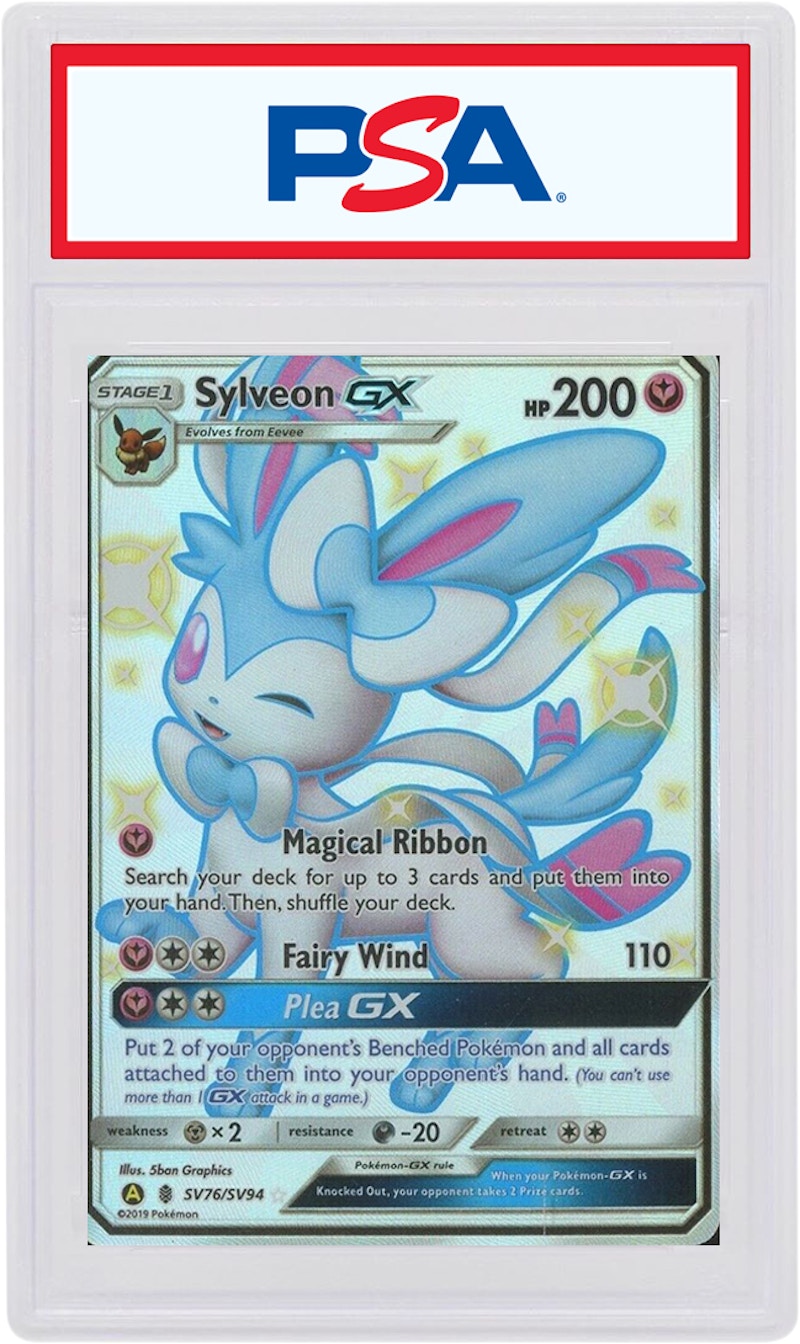 Sylveon GX Full Art 2019 Pokemon TCG Sun & Moon Hidden Fates #SV76 (PSA or BGS Graded)