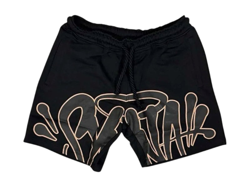 Syna Logo T-Shirt & Shorts Set Black/Rose Gold