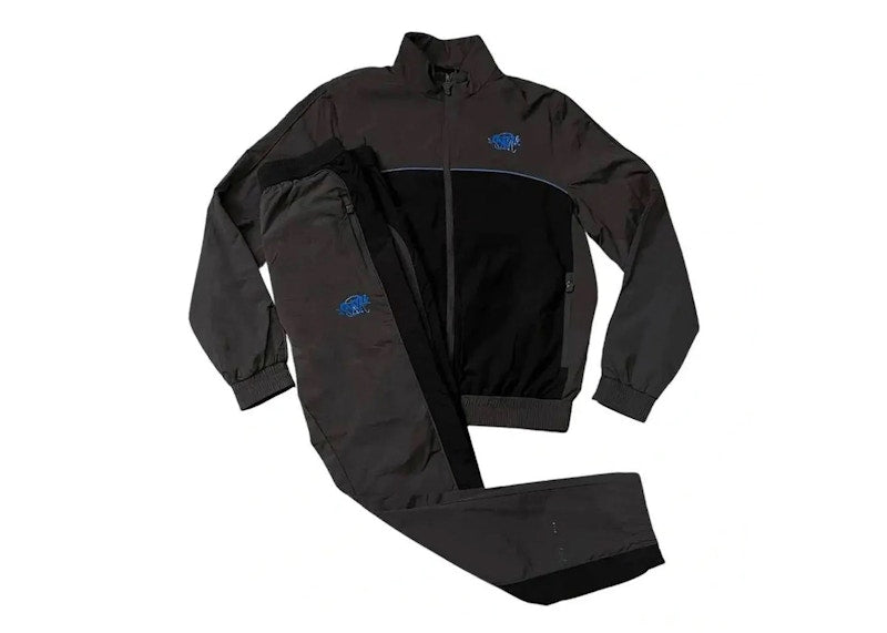 Syna Syna Logo Shell Tracksuit Grey/Black/Cobalt