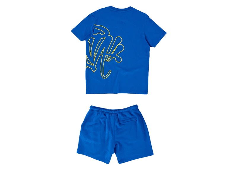 Syna Syna Logo T-shirt/Short Set Cobalt Blue