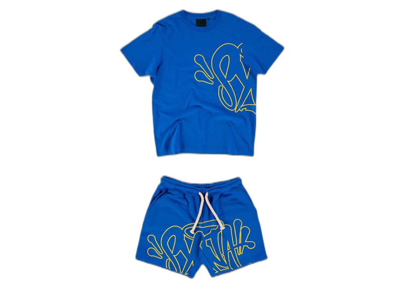 Syna Syna Logo T-shirt/Short Set Cobalt Blue