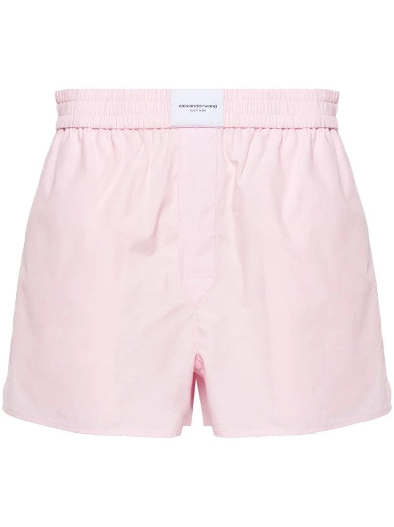 T by Alexander Wang Classic Boxer Shorts Light Pink