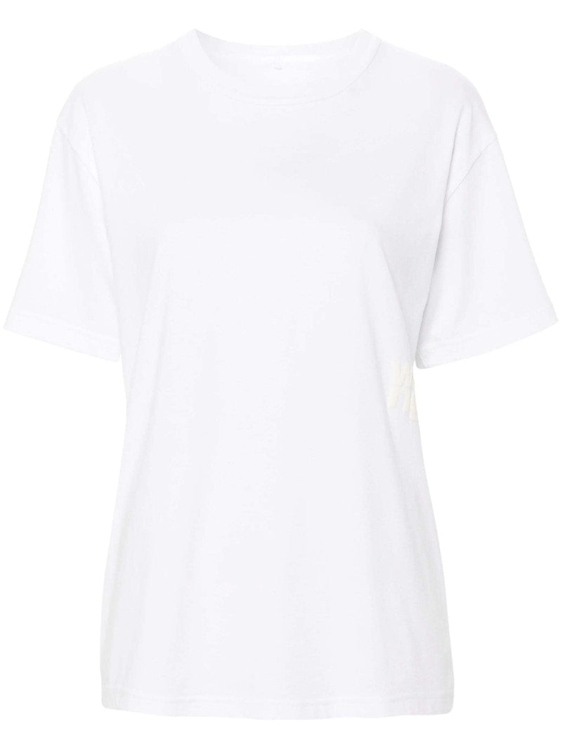 T by Alexander Wang Essential Jersey Puff Logo Short Sleeve Tee White