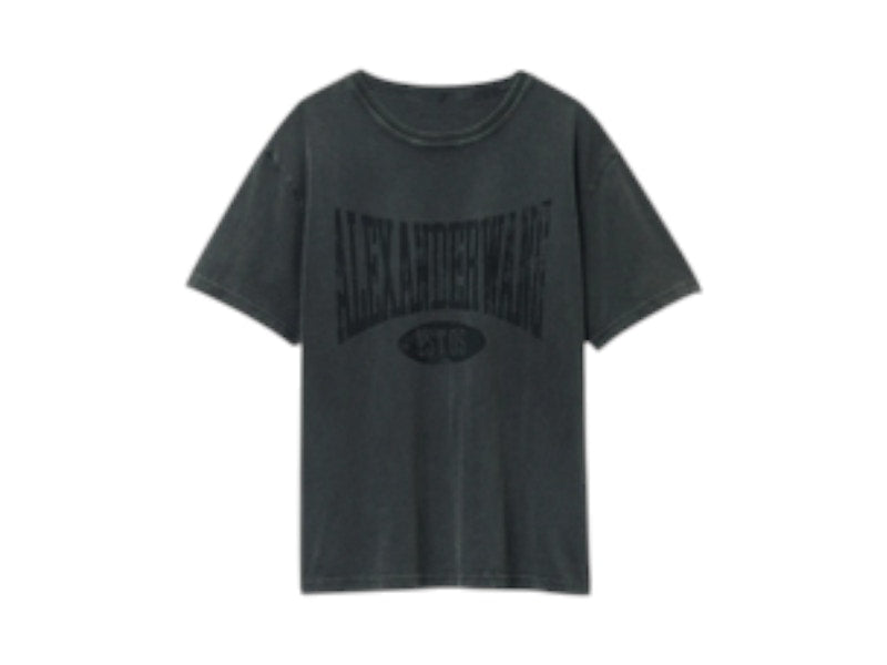 T by Alexander Wang Graphic Short Sleeve T-shirt Faded Black