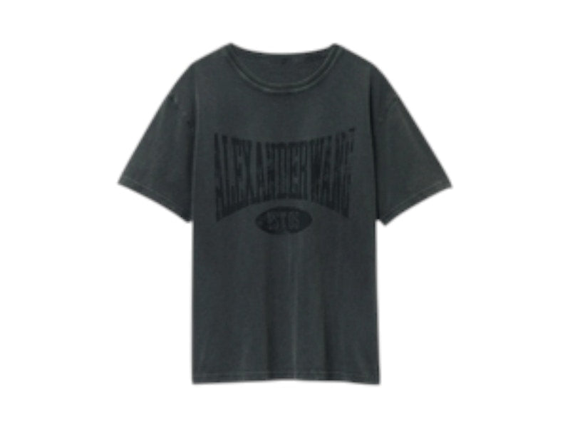 T by Alexander Wang Graphic Short Sleeve T-shirt Medium Blue