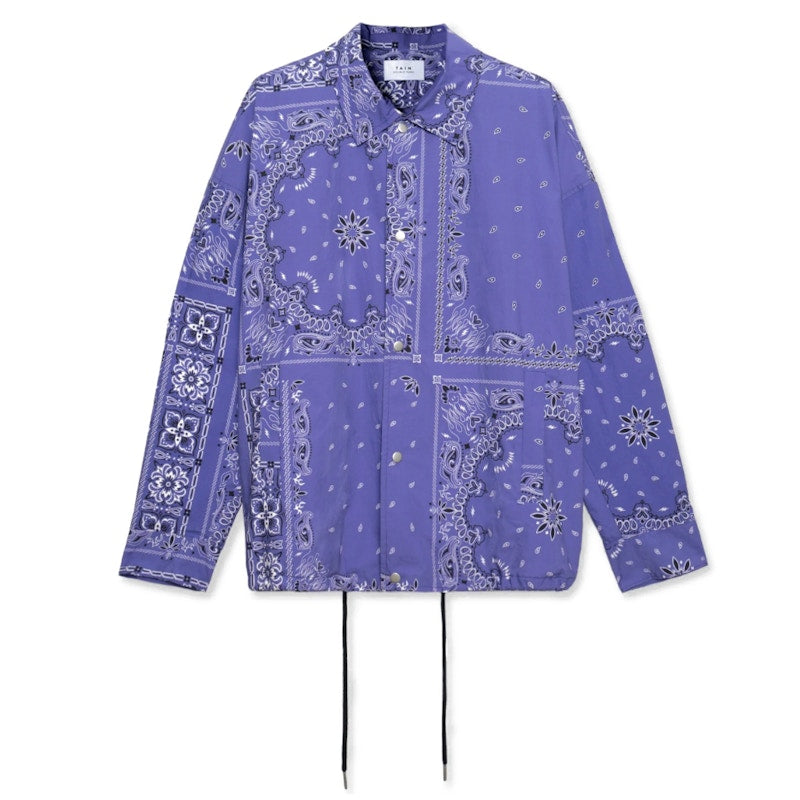 Tain Double Push Paisley Coach Shirt Purple