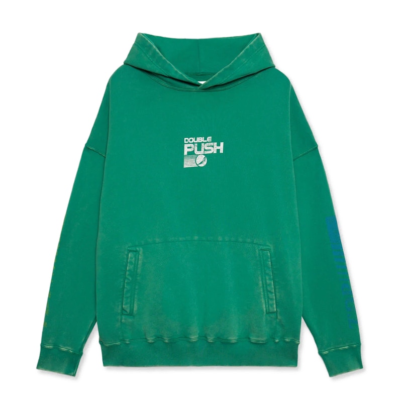 Tain Double Push Tain Sweat Hoodie Green