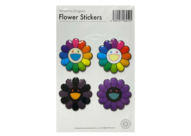 Takashi Murakami 4 Color Set B Bubblingly Sticker