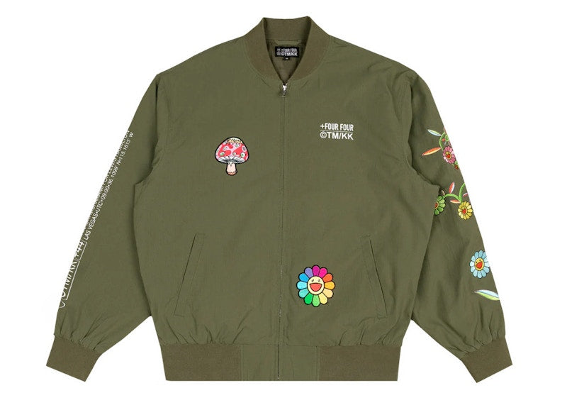 Takashi Murakami +44 Metamorphosis Bomber Jacket Olive