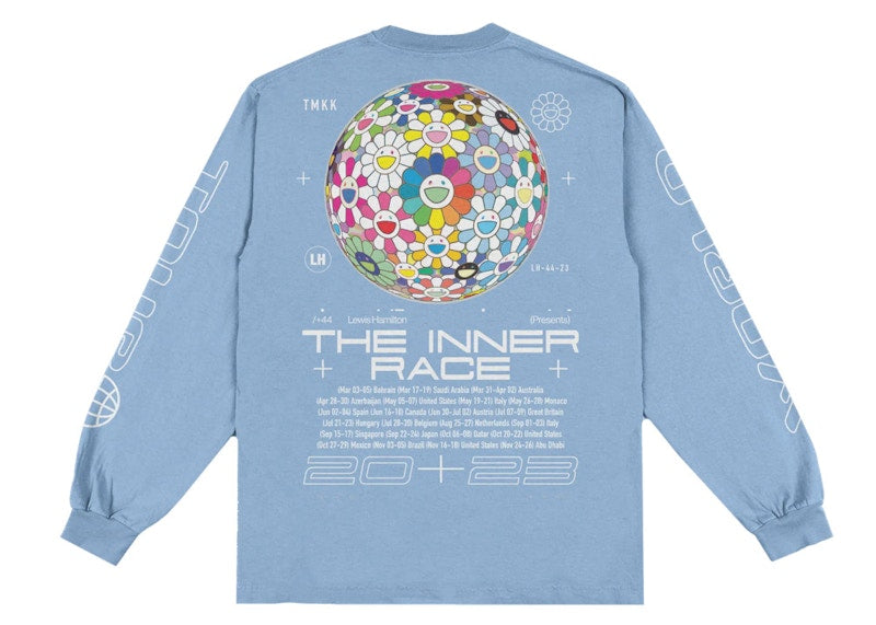 Takashi Murakami +44 World Tour L/S T-shirt Blue