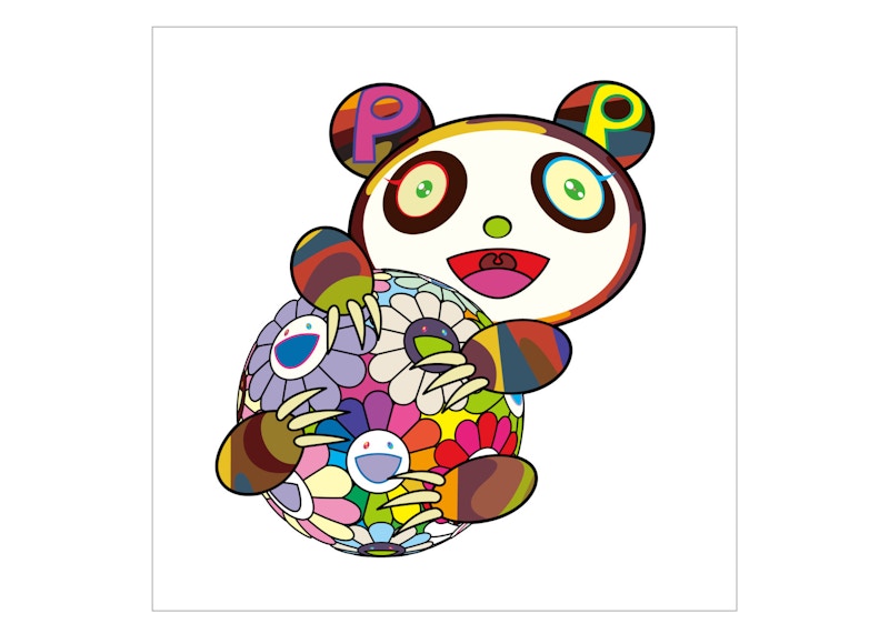 Takashi Murakami A Panda Cub Hugging a Ball of Flowers Print (Signed, Edition of 100)