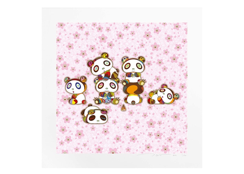 Takashi Murakami Baby Pandas Cuddling! Yay! Print (Signed, Edition of 100)