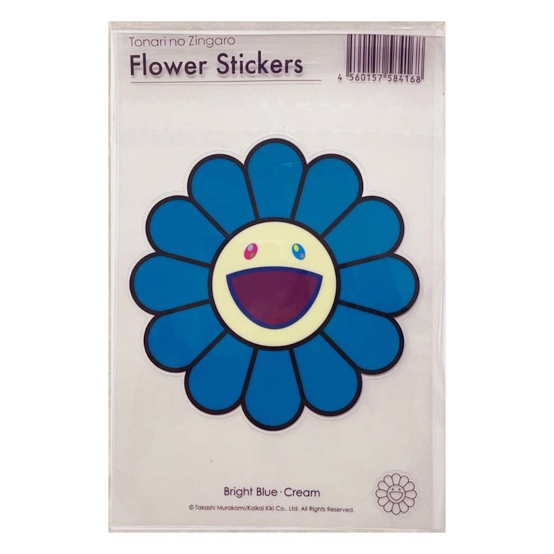 Takashi Murakami Bright Blue x Cream Sticker