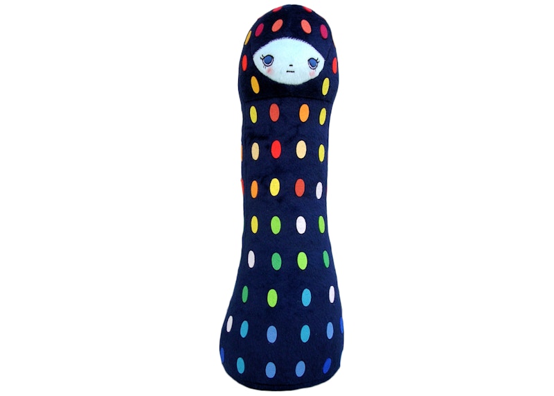 Takashi Murakami Chiho Aoshima Buidling Plush Doll Navy Blue/Rainbow