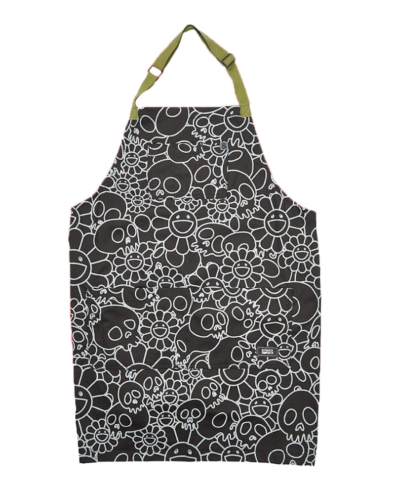 Takashi Murakami ComplexCon Hedley & Bennett Flower & Skull Apron Black/White