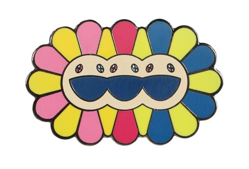 Takashi Murakami ComplexCon Triple Flower Pin Multi