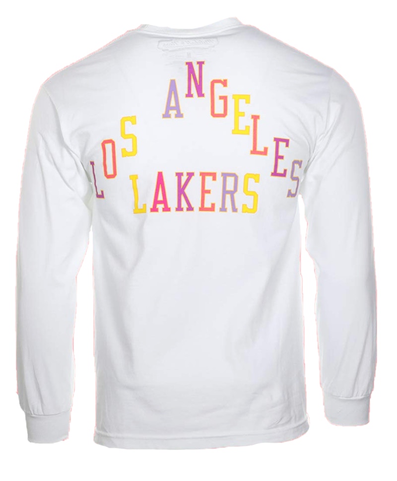 Takashi Murakami ComplexCon x LA Lakers M&N Triangle L/S Tee White