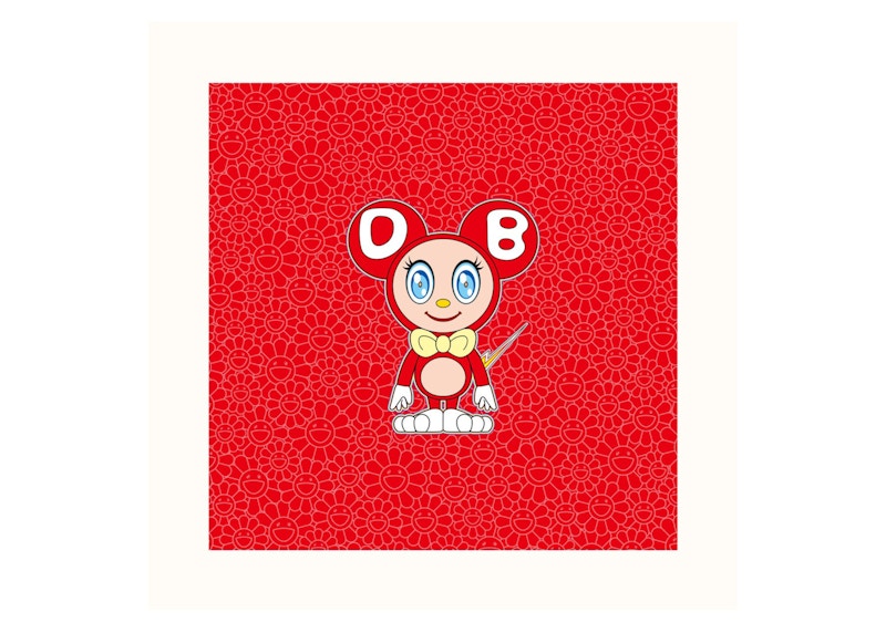 Takashi Murakami DOB 2021 Print Camellia Red (Signed, Edition of 100)