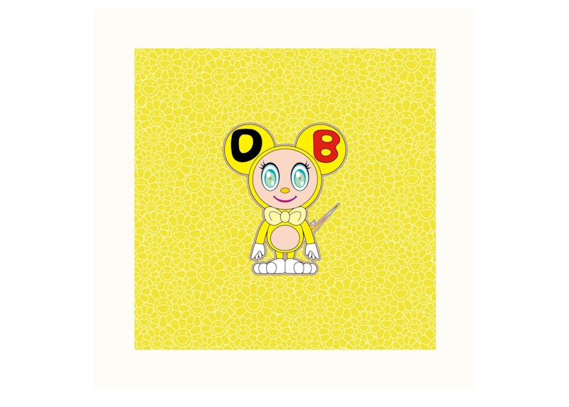 Takashi Murakami DOB 2021 Print Yellow (Signed, Edition of 100)