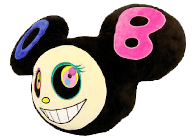 Takashi Murakami DOB Face Pillow Black