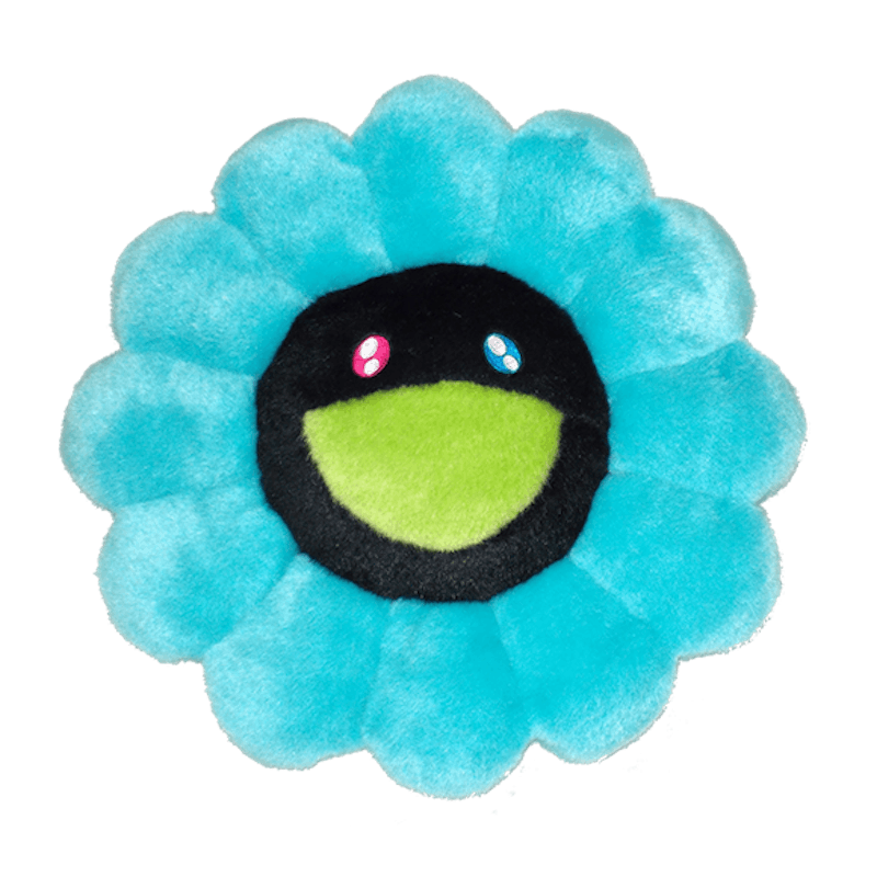 Takashi Murakami Flower Plush 1M Turquoise/Black
