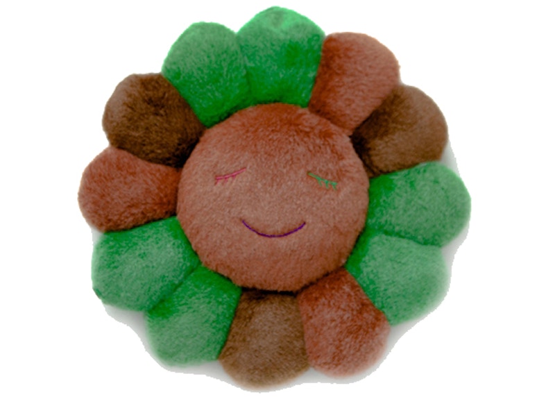 Takashi Murakami Flower Plush 30CM Green/Brown/Light Brown