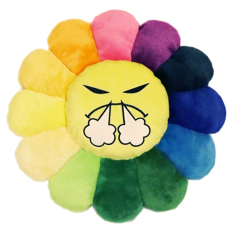 Takashi Murakami Flower Emoji Plush 4 60CM Rainbow/Yellow