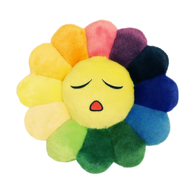 Takashi Murakami Flower Emoji Plush 5 30CM Rainbow/Yellow