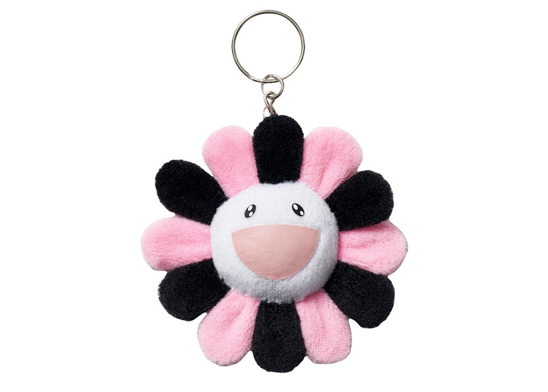 Takashi Murakami Flower Keychain Pink/Black
