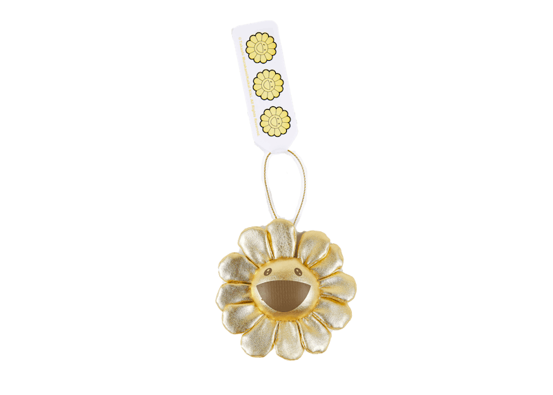 Takashi Murakami Flower Ornament Set of 3 Gold