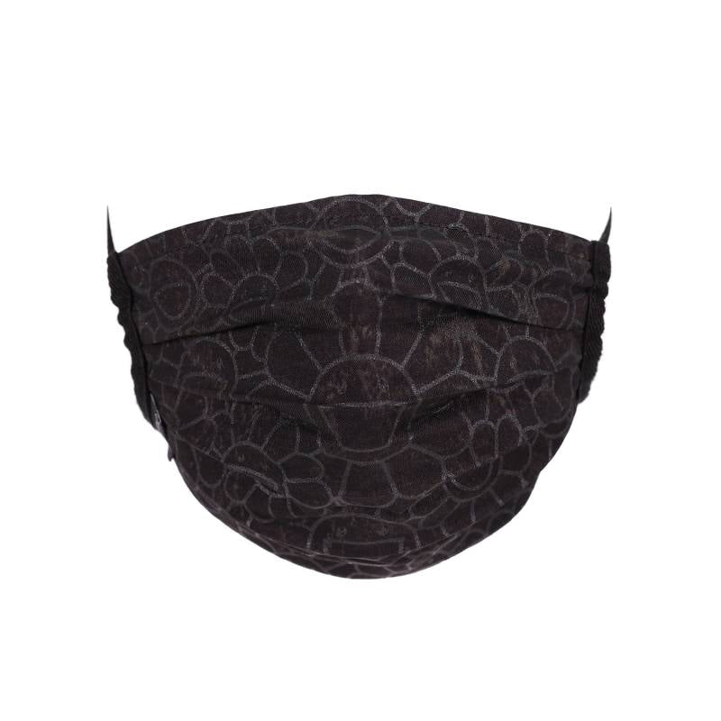 Takashi Murakami Flower Pattern Face Mask Black/Black