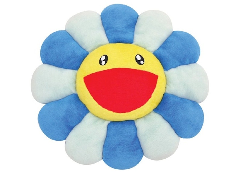 Takashi Murakami Flower Plush 1M Blue/Light Blue/Yellow