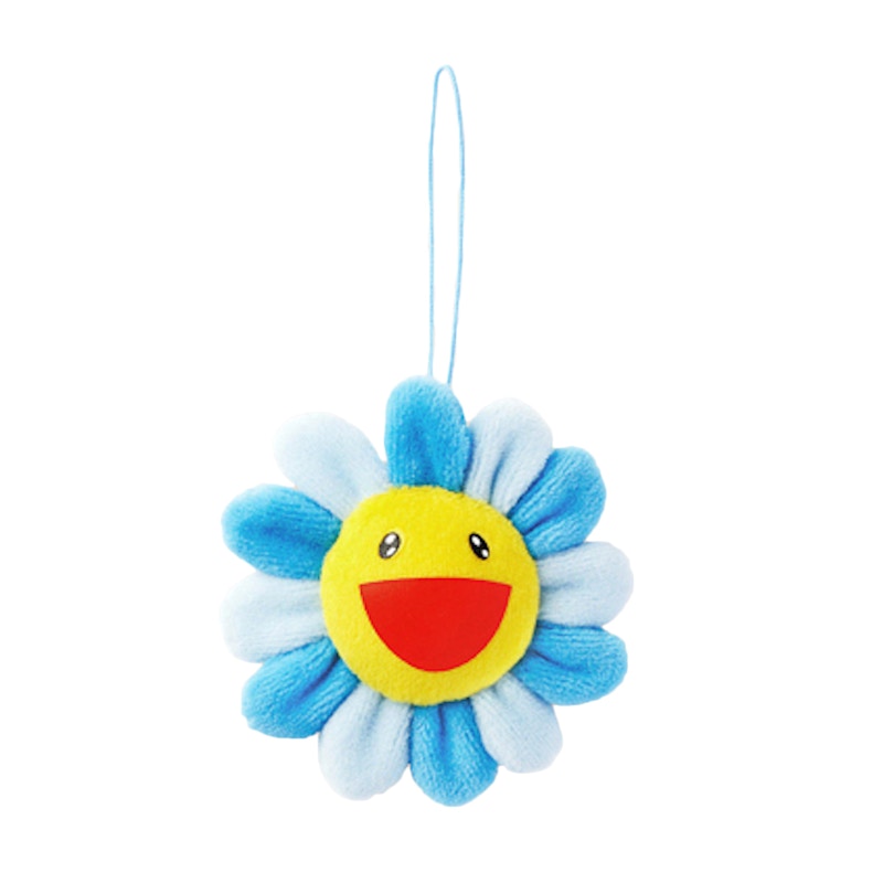 Takashi Murakami Flower Plush Pin Blue