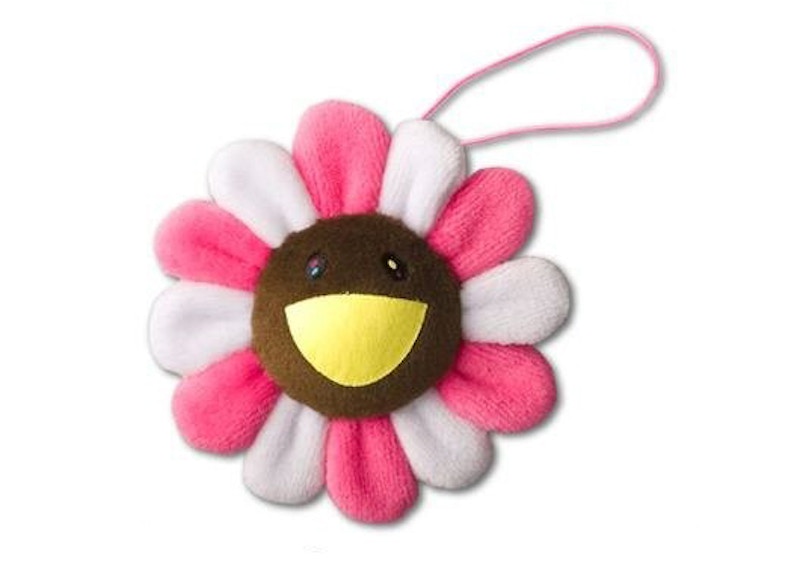 Takashi Murakami Flower Plush Pin Pink/White/Brown