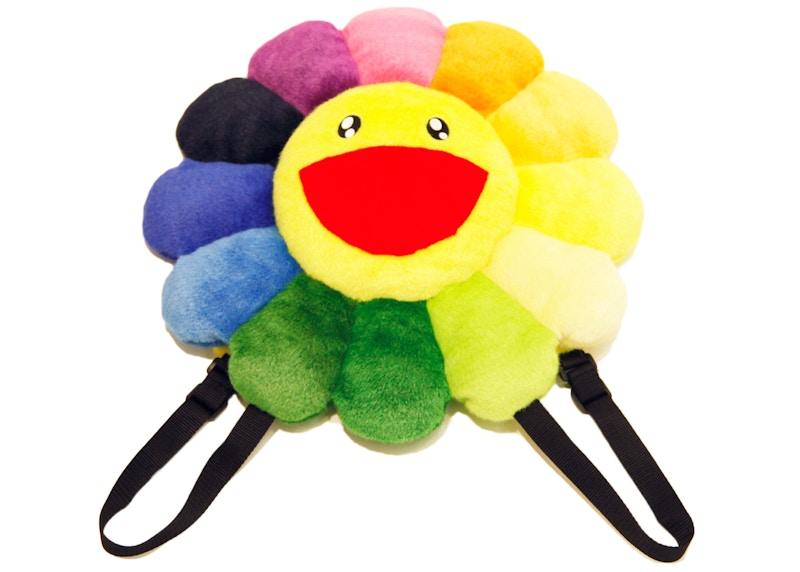 Takashi Murakami Flower Plush Rucksack Backpack Rainbow