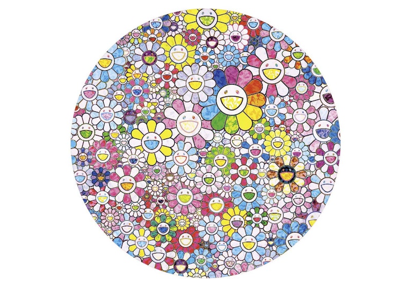 Takashi Murakami Happy x A Trillion Times Flower Print (Signed, Edition of 300)