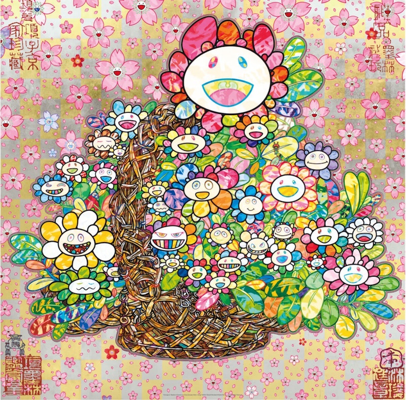 Takashi Murakami Homage to Song Li Song's "Flower Basket" Art Print (Edition of 300)