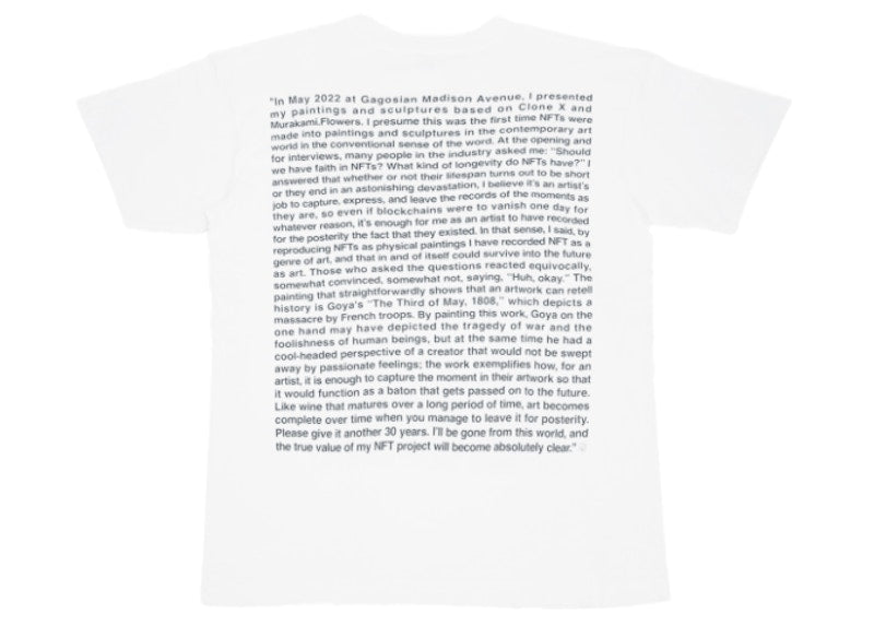 Takashi Murakami I Love NFT But I Know T-shirt White Black