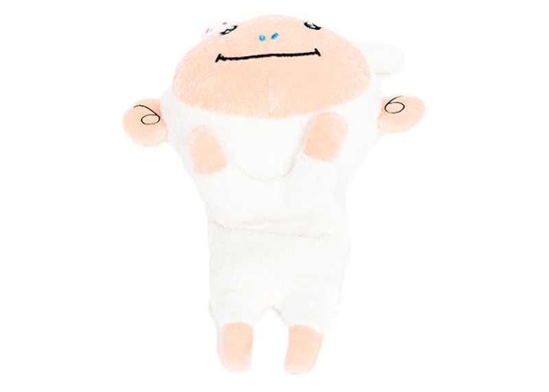 Takashi Murakami Kaikai Frazzled Plush Figure White