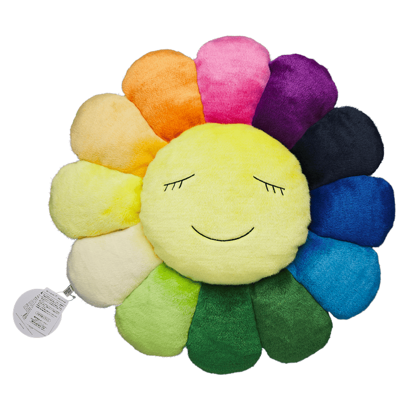 Takashi Murakami Flower Plush 60 CM Rainbow/Yellow