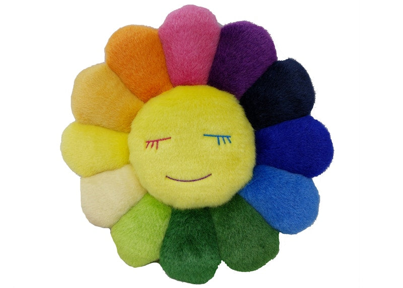 Takashi Murakami Flower Plush MoMA Exclusive 30CM Rainbow/Yellow