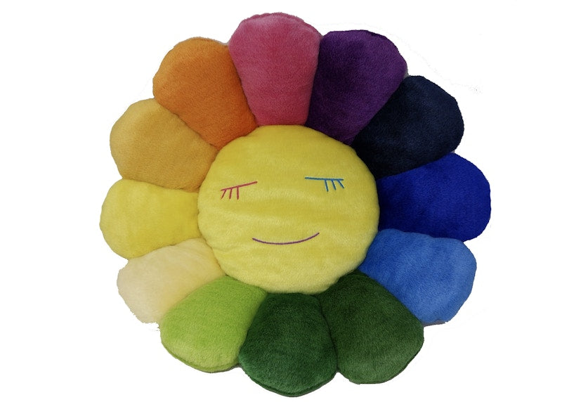Takashi Murakami Flower Plush MoMA Exclusive 60CM Rainbow/Yellow