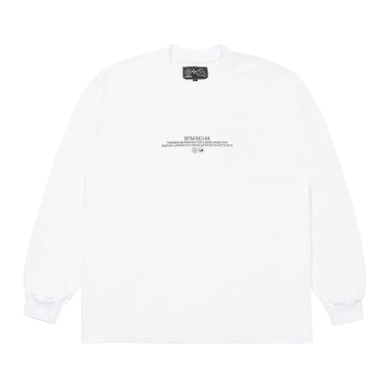 Takashi Murakami Lewis Hamilton Speedway Longsleeve T-shirt White
