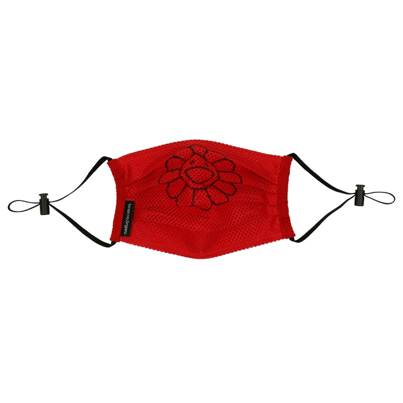 Takashi Murakami Mesh Flower Mask Red/Black