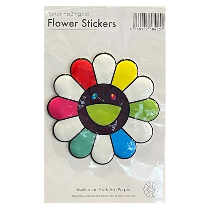 Takashi Murakami Multicolor x Dark Ash Purple Bubblingly Sticker