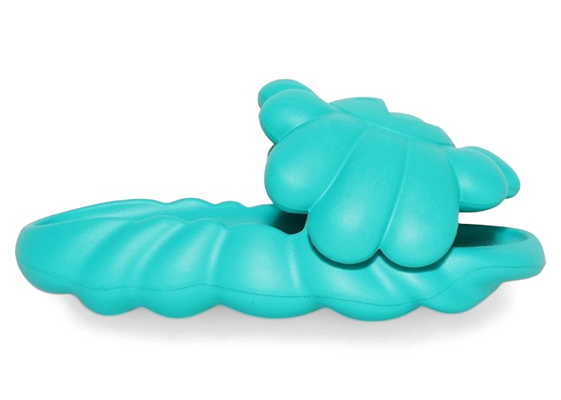 Takashi Murakami Ohana Full-Bloom Slide Aqua Green