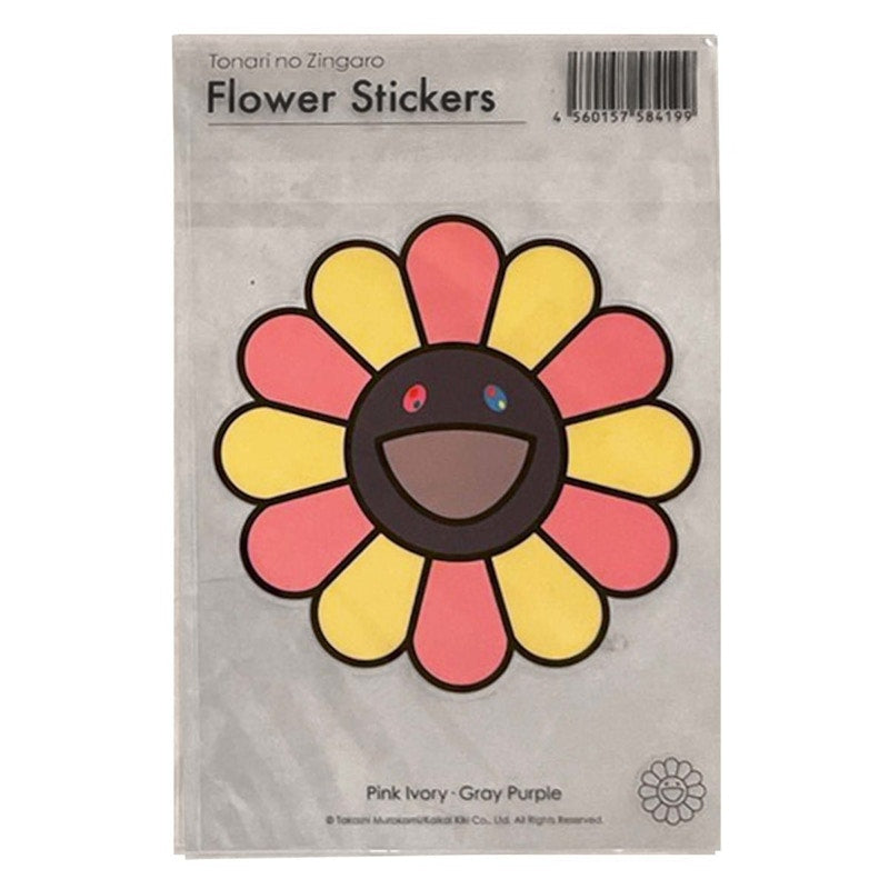 Takashi Murakami Pink Ivory x Gray Purple Sticker